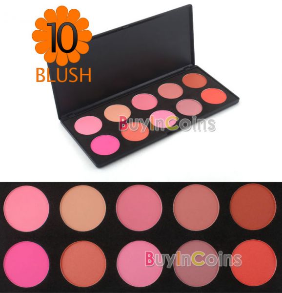 Paleta de Blush, 10 cores.